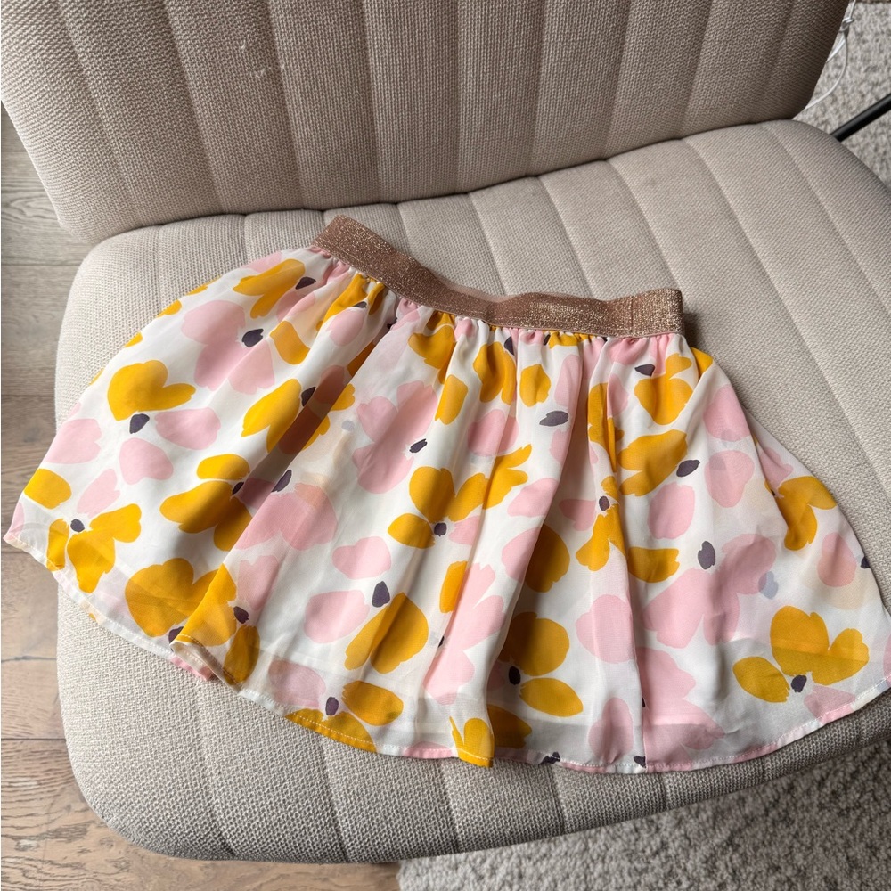 Kate Spade Skirt with Gold Band and Floral Design